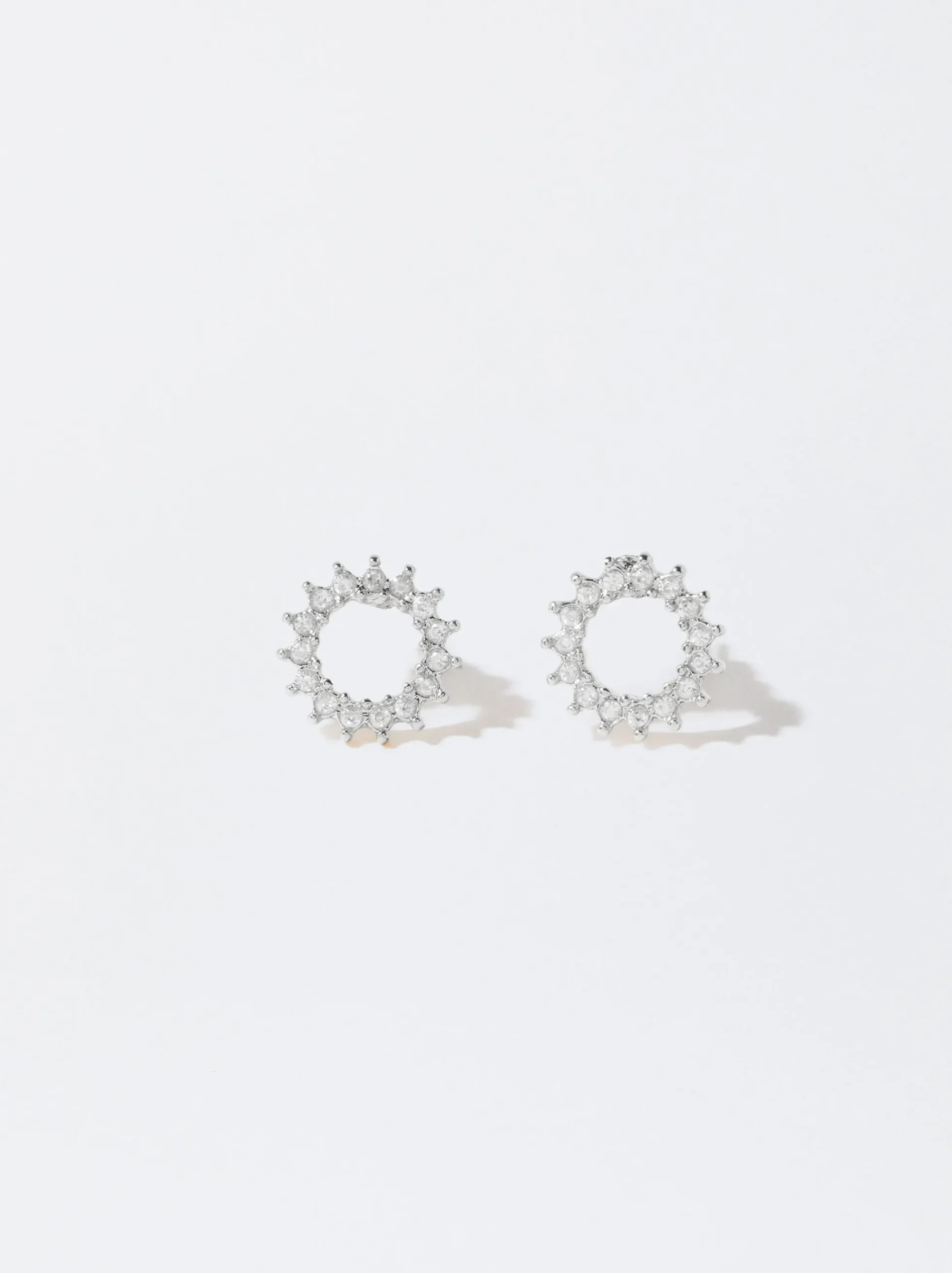 PARFOIS Raffinierter Modeschmuck|Kurze Halsketten>ne Ohrringe Mit Zirkoniasteinen Silber