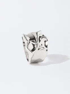 PARFOIS Basics|Blazer und Mäntel>ner Gepr&auml;gter Ring Silber