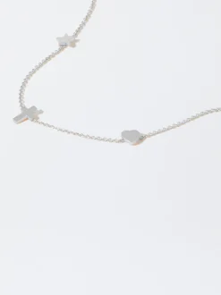 PARFOIS Lange Ohrringe>nes Armband Mit Charms Silber