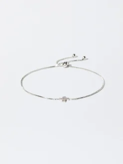 PARFOIS Stiefel Und Stiefeletten>nes Armband Mit Zirkoniasteinen Und Kreuz Silber