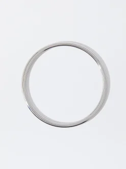PARFOIS Ohrringe>nes Stahlarmband Silber
