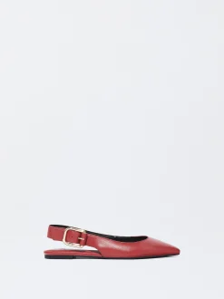 PARFOIS Raffinierter Modeschmuck>Slingback-Lederballerinas Rot