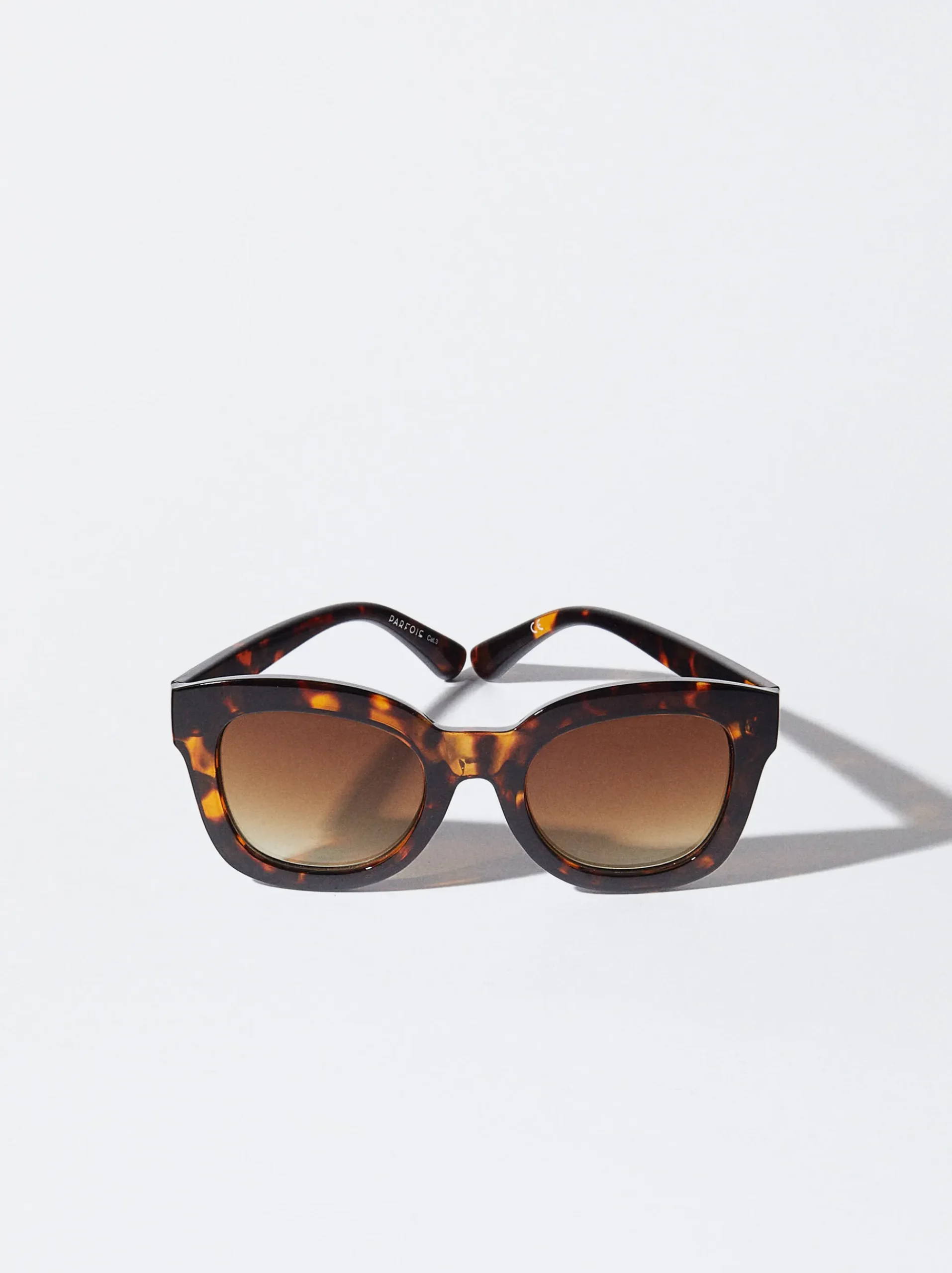 PARFOIS Kunststoff Sonnenbrille|Cat-Eye Sonnenbrille>Sonnenbrille In Schildpattoptik Braun