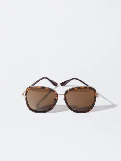 PARFOIS Schreibwaren NEW>Sonnenbrille Mit Metallgestell Braun
