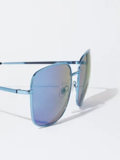 PARFOIS Schreibwaren NEW|Etuis und Kulturbeutel>Sonnenbrille Mit Metallgestell Blau