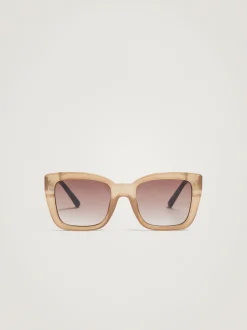 PARFOIS Kunststoff Sonnenbrille|Cat-Eye Sonnenbrille>Sonnenbrille Mit Viereckigem Gestell Braun