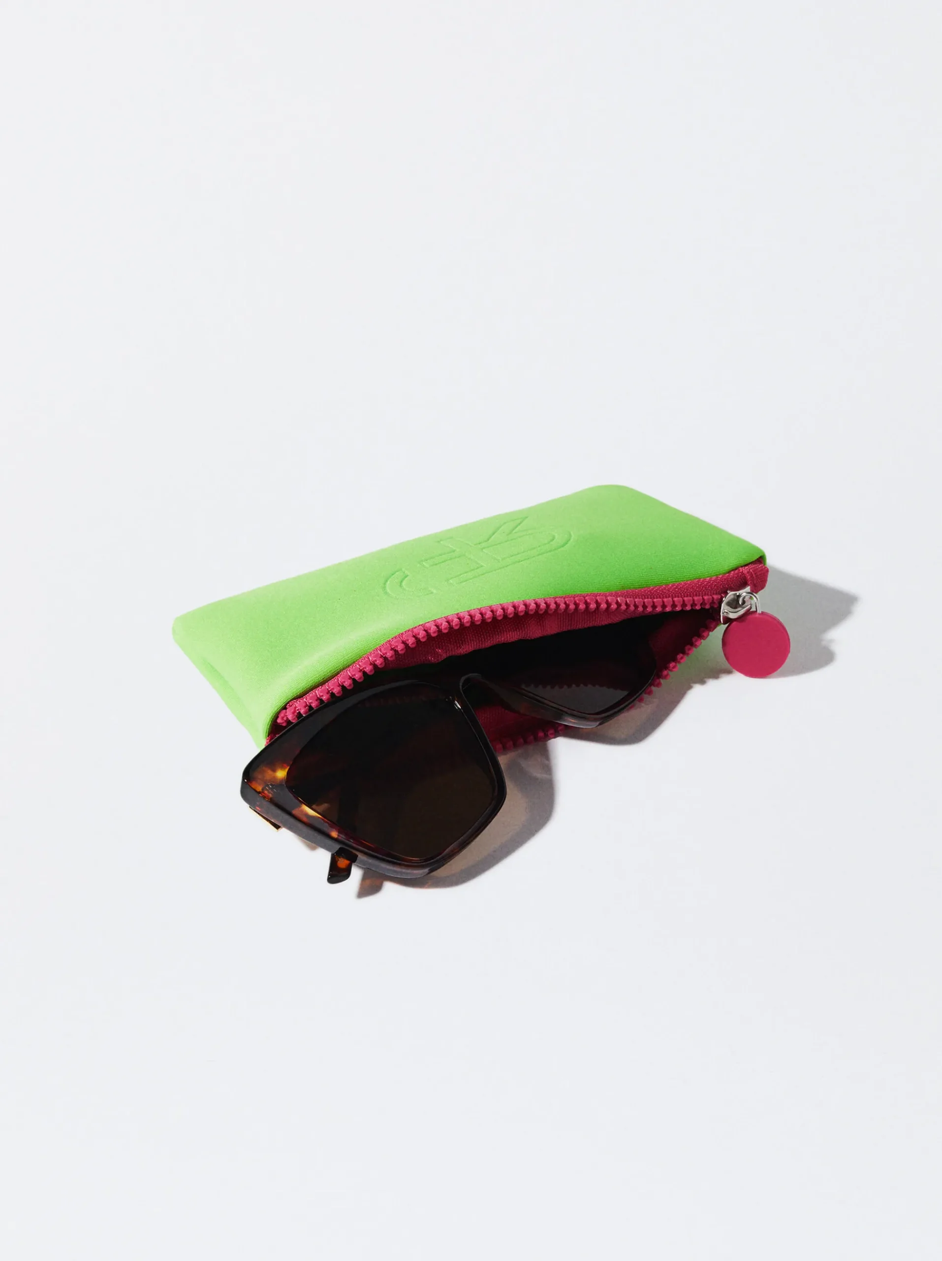 PARFOIS Kunststoff Sonnenbrille|Runde Sonnenbrille>Sonnenbrille Mit Viereckigem Gestell Grün