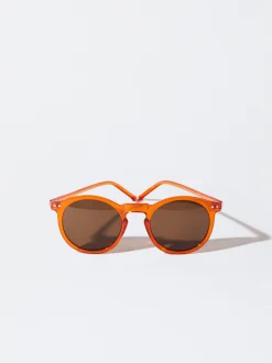 PARFOIS Kunststoff Sonnenbrille|Quadratische Sonnenbrille>Sonnenbrille Mit Viereckigem Gestell Orange