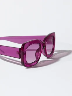 PARFOIS Klammer|Basics>Sonnenbrille Mit Viereckigem Gestell Rosa
