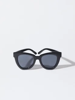 PARFOIS Kunststoff Sonnenbrille>Sonnenbrille Mit Viereckigem Gestell Schwarz