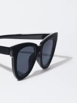 PARFOIS Kunststoff Sonnenbrille>Sonnenbrille Mit Viereckigem Gestell Schwarz