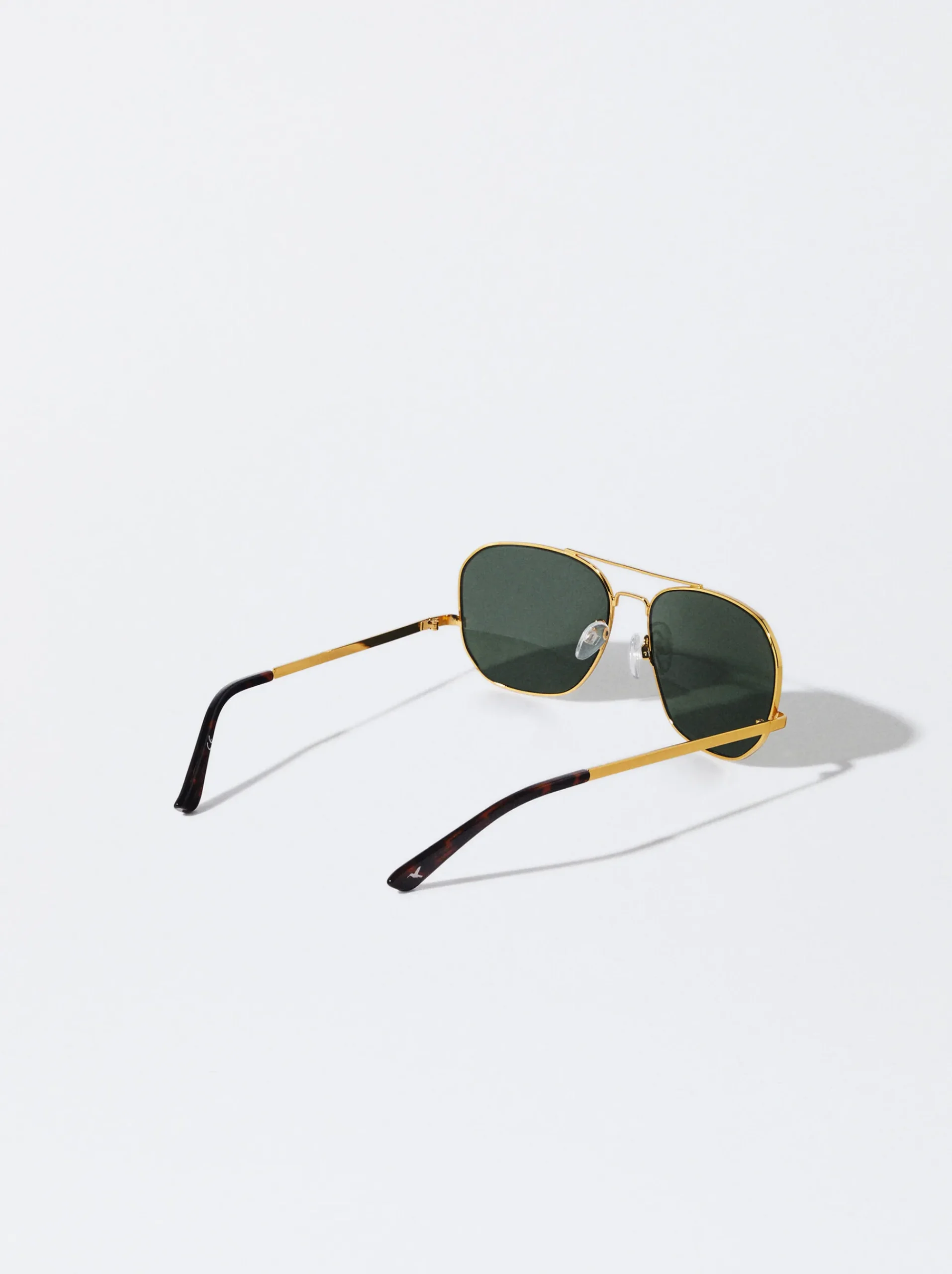 PARFOIS Printed>Sonnenbrille Mit Viereckigem Gestell Golden