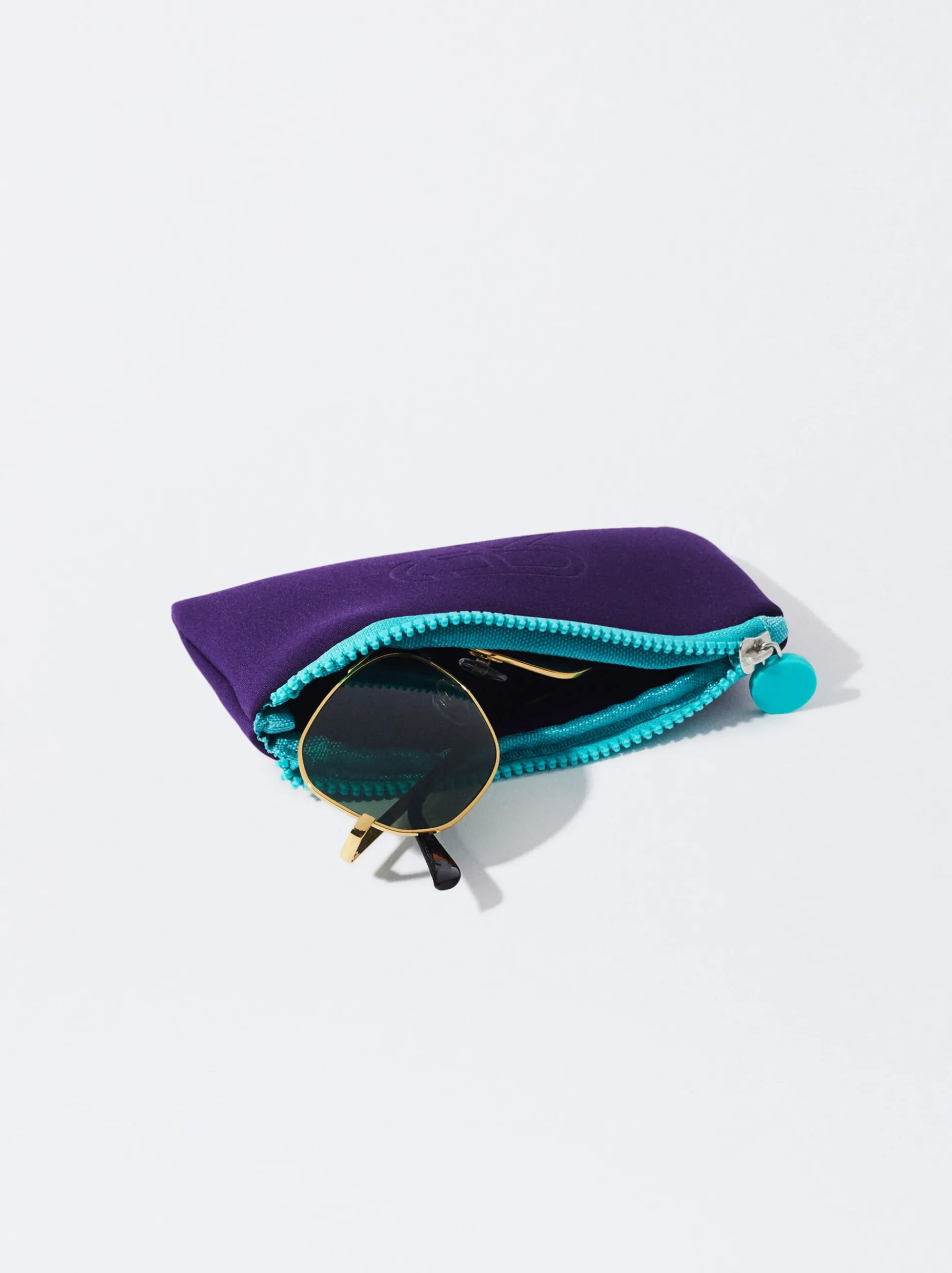 PARFOIS Printed>Sonnenbrille Mit Viereckigem Gestell Golden