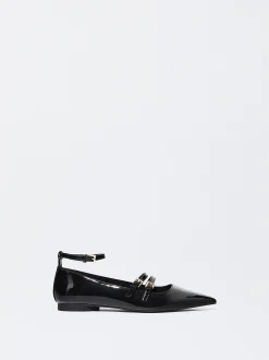 PARFOIS Raffinierter Modeschmuck|Kurze Halsketten>Spitzer Ballerina Aus Lackleder Schwarz