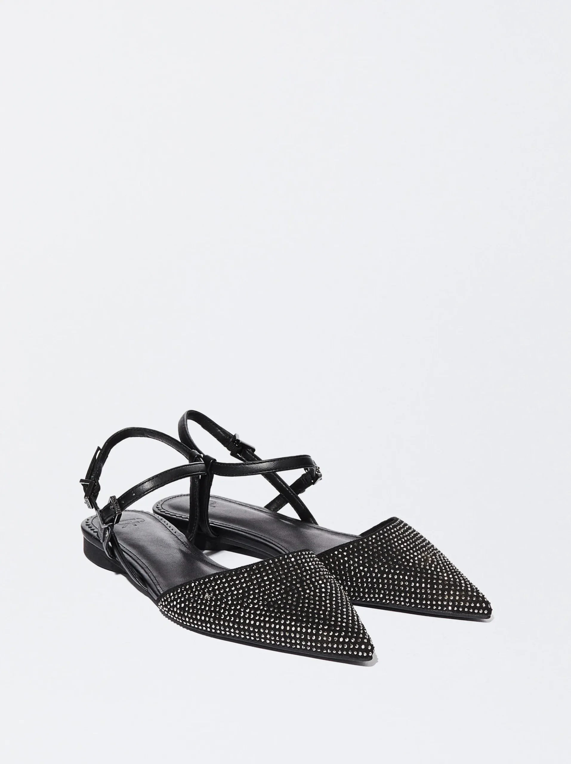 PARFOIS Raffinierter Modeschmuck|Lange Ohrringe>Spitzer Glitzer-Ballerina Schwarz