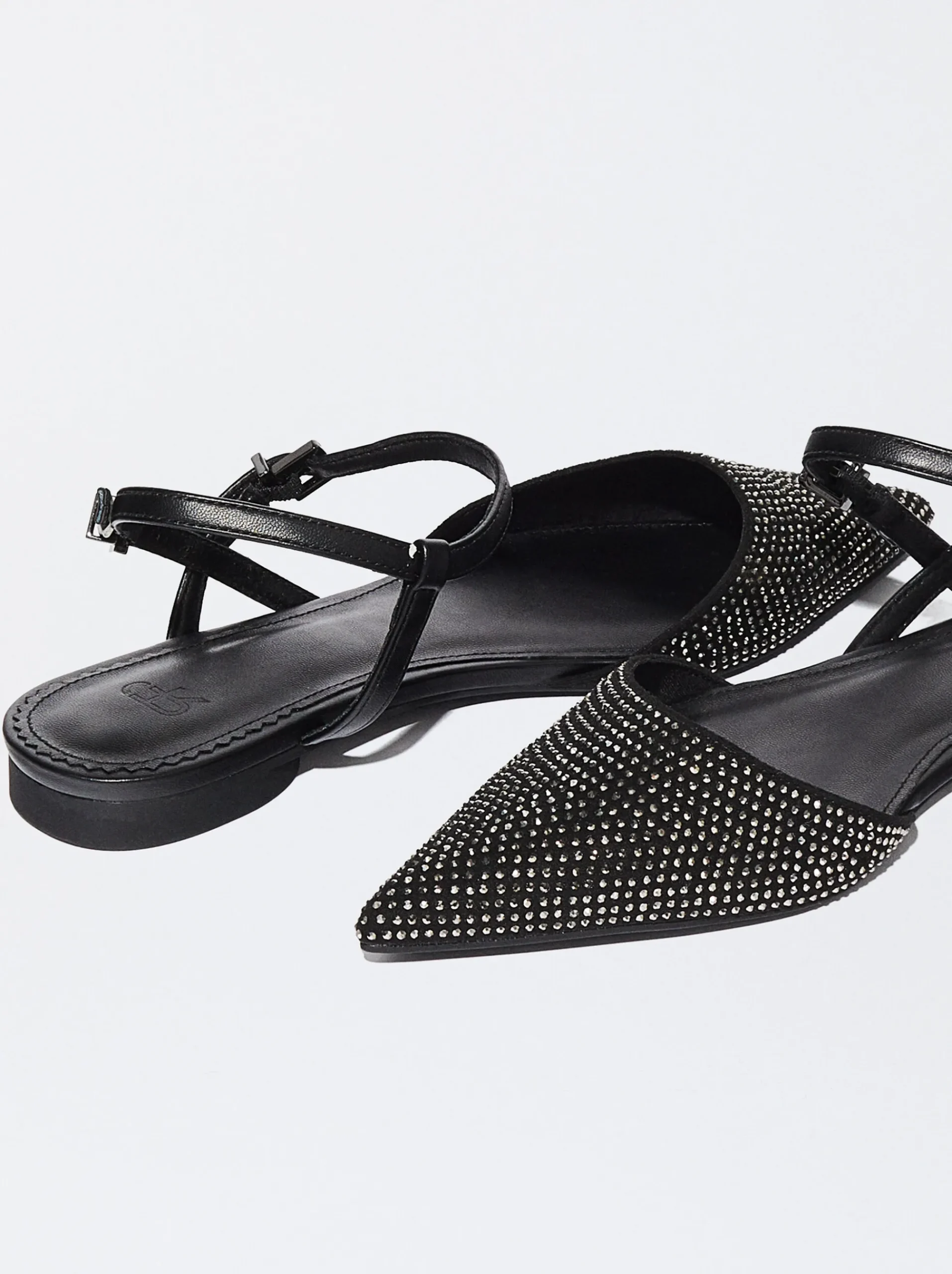 PARFOIS Raffinierter Modeschmuck|Lange Ohrringe>Spitzer Glitzer-Ballerina Schwarz