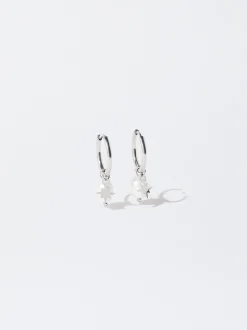 PARFOIS Basics|Kurze Ohrringe>Stahl-Ohrringe Mit Perlen Silber