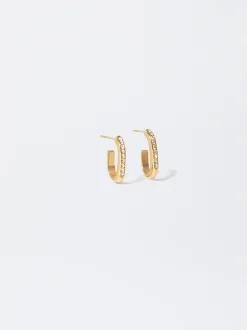 PARFOIS Halsketten|Kurze Halsketten>Stahlringe Mit Zirkonia Golden