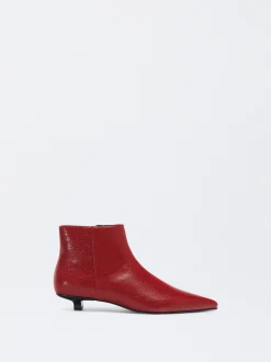 PARFOIS Ringe>Stiefelette Mit Kitten Heel Rot