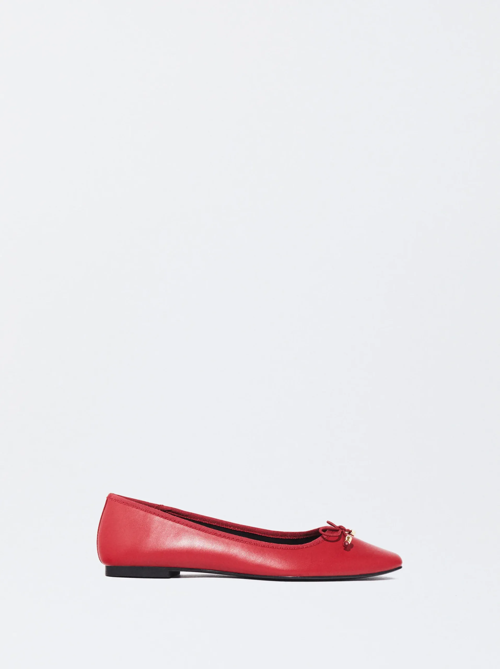 PARFOIS Raffinierter Modeschmuck|Ringe>Strick-Ballerinas Mit Zierschleife Rot