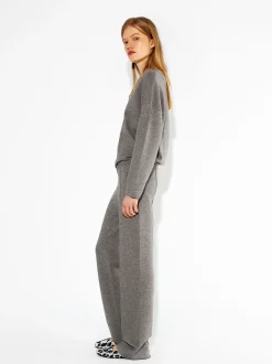 PARFOIS Basics|Strick>Strickhose Mit Elastischer Taille Braun