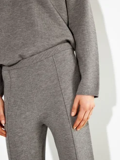 PARFOIS Basics|Strick>Strickhose Mit Elastischer Taille Braun