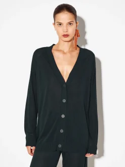 PARFOIS Lange Halsketten>Strickjacke Gr&uuml;n