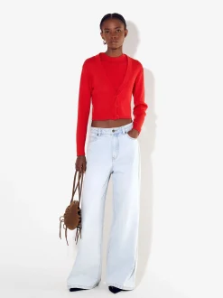 PARFOIS Hosen>Strickjacke Rot