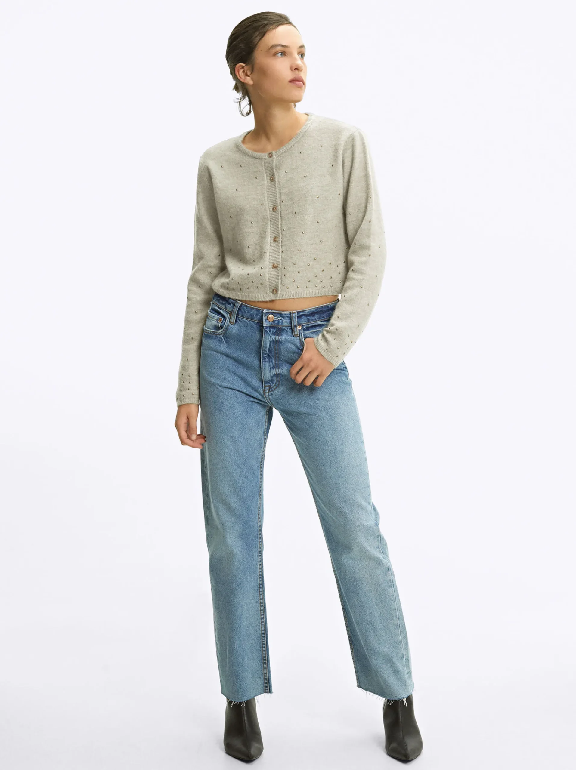 PARFOIS Hosen>Strickjacke Mit Applikationen Grün