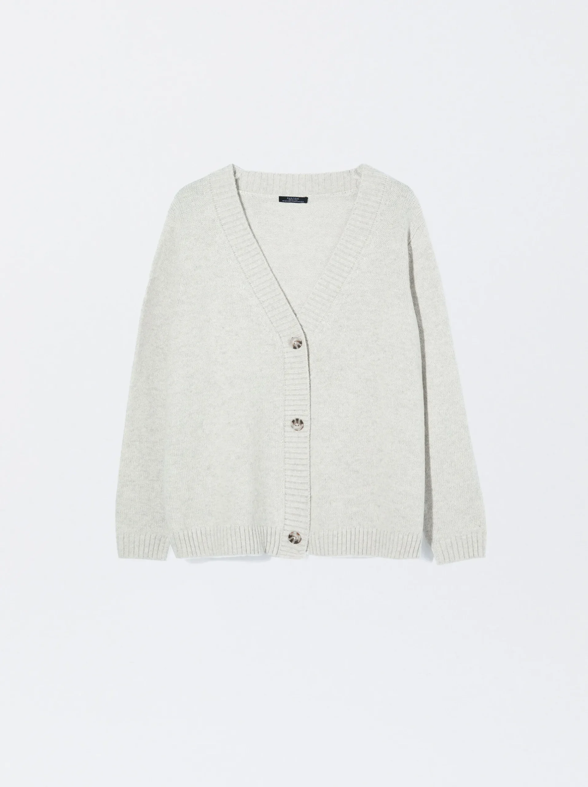 PARFOIS Lange Halsketten>Strickjacke Mit Knöpfen Beige