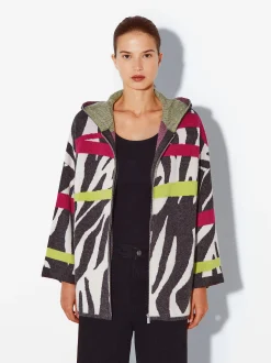PARFOIS Hosen>Strickjacke Mit Print Mehrfarbig