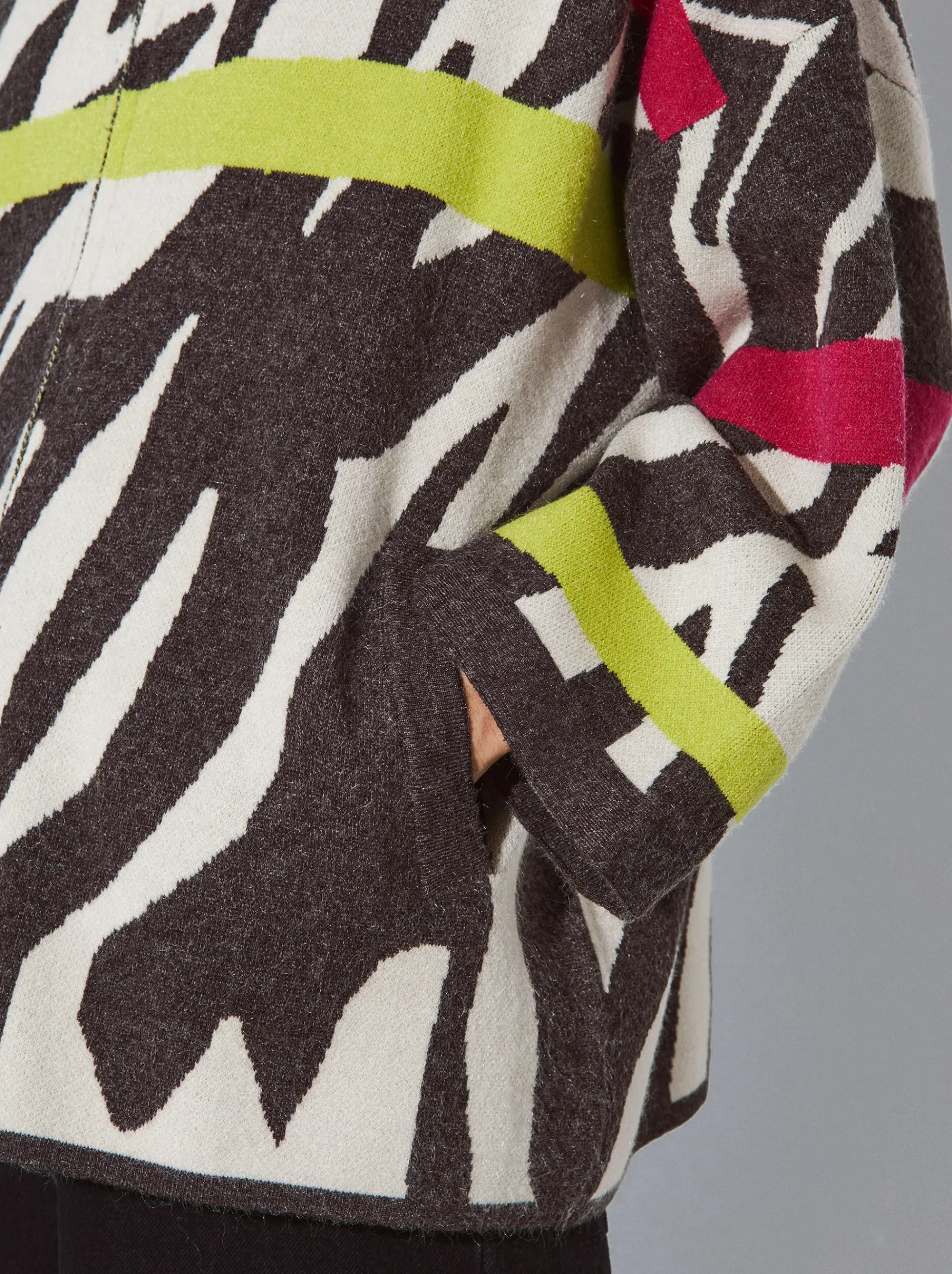 PARFOIS Hosen>Strickjacke Mit Print Mehrfarbig
