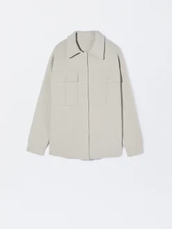 PARFOIS Lange Halsketten>Strickmantel Mit Kn&ouml;pfen Beige