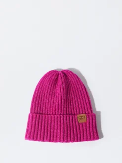 PARFOIS Rosagoldfarbene Uhr>Strickmütze Fuchsia