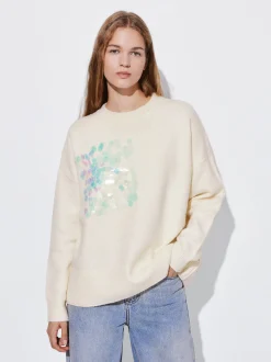 PARFOIS Tops und Shirts>Strickpullover Mit Pailletten Mehrfarbig