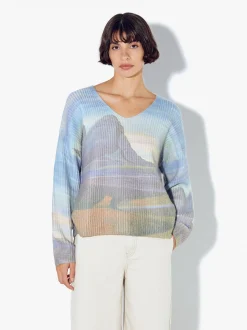 PARFOIS Tops und Shirts>Strickpullover Mit Print Mehrfarbig