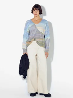 PARFOIS Tops und Shirts>Strickpullover Mit Print Mehrfarbig