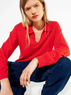 PARFOIS Strick|Pullover Und Jacke>Strickpullover Mit Wolle Orange