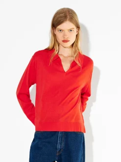 PARFOIS Strick|Pullover Und Jacke>Strickpullover Mit Wolle Orange