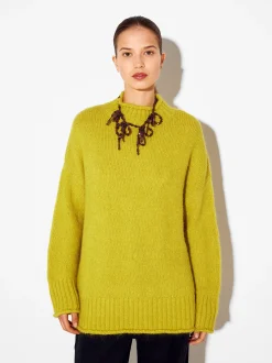 PARFOIS Kleider>Strickpullover Mit Wolle Gelb
