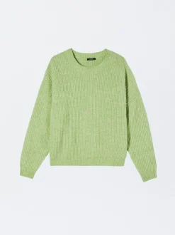 PARFOIS Kleider>Strickpullover Mit Wolle Grün