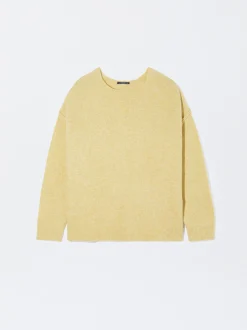PARFOIS Tops und Shirts>Strickpullover Mit Wolle Gelb