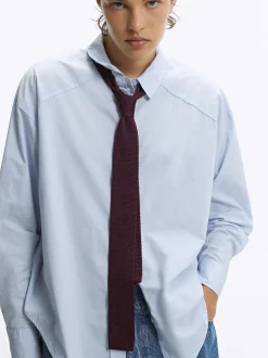 PARFOIS Basics>Strukturierte Krawatte Bordeaux