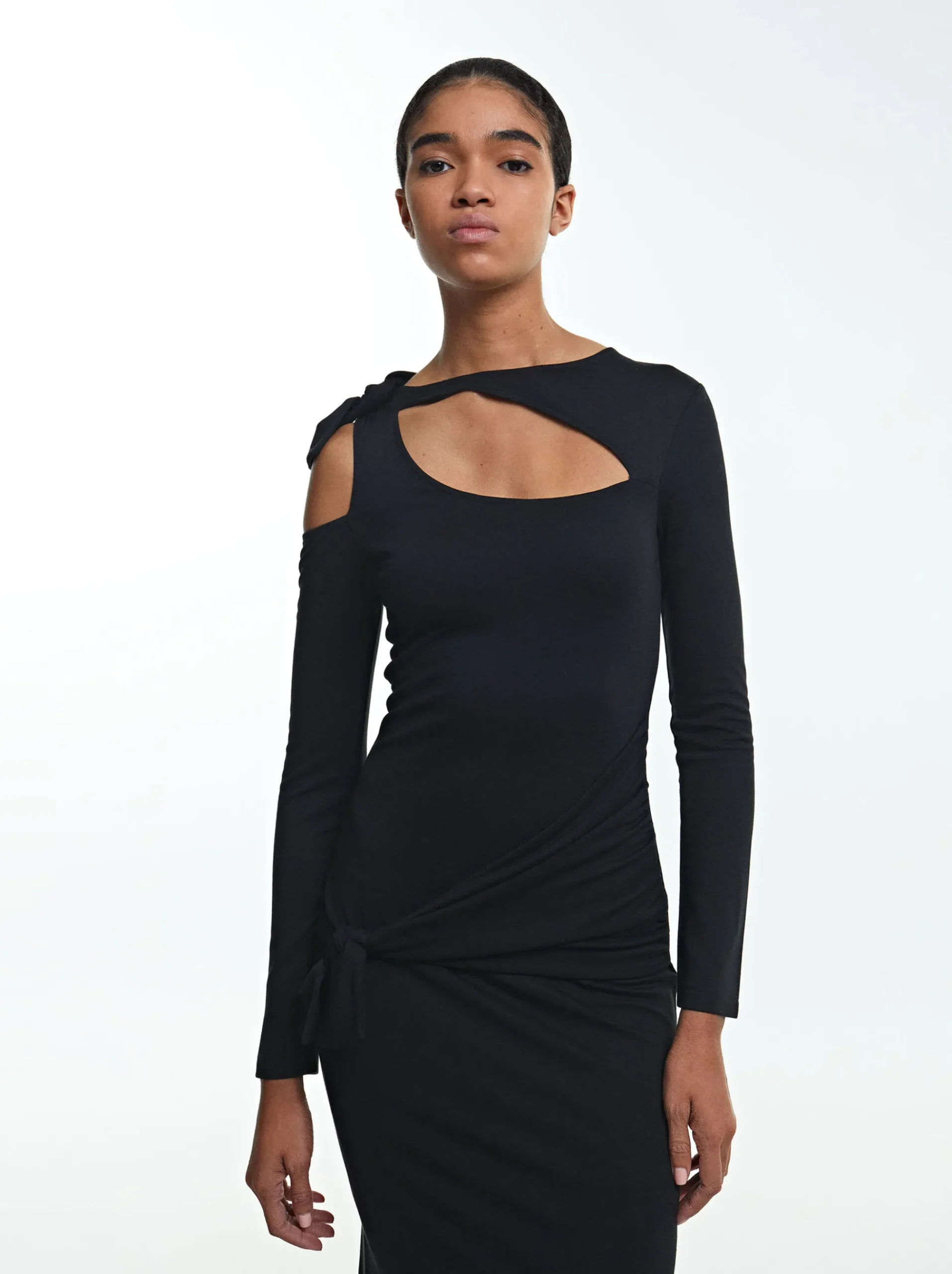 PARFOIS Blazer und Mäntel>Tailliertes Kleid Mit Cut-Out Schwarz