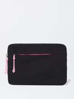 PARFOIS Printed>Tasche Für Ein 16-Zoll-Laptop Schwarz