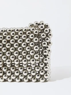 PARFOIS Schultertaschen>Tasche Mit Metallteilen Silber
