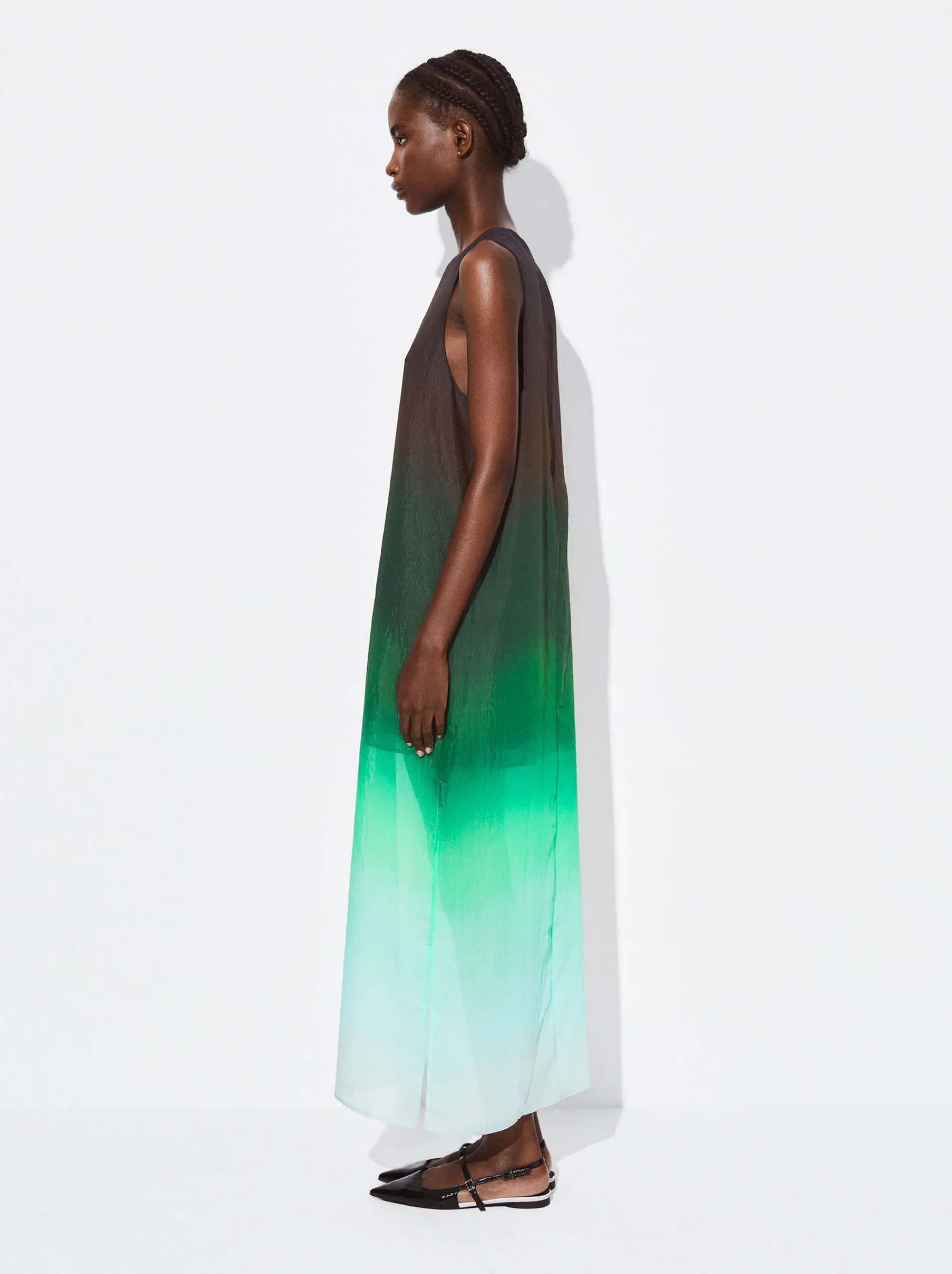 PARFOIS Schultertaschen>Tie-Dye-Kleid Aus Lyocell Grün