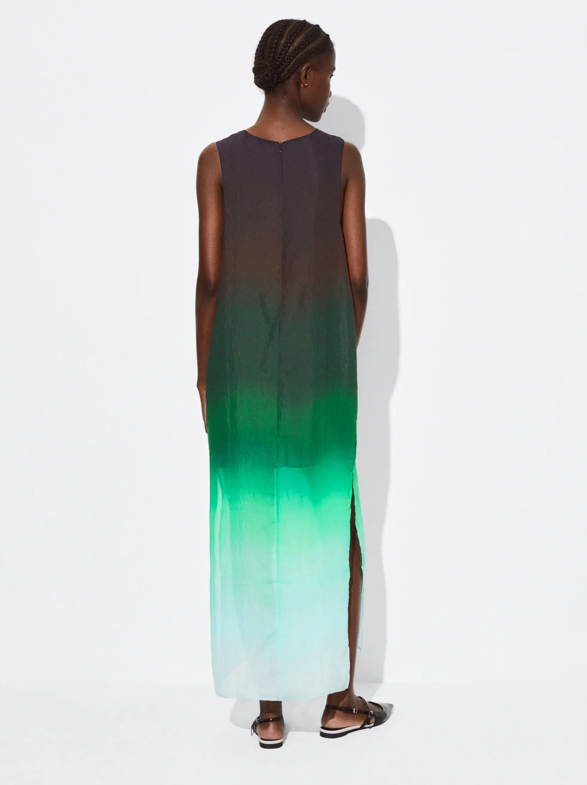 PARFOIS Schultertaschen>Tie-Dye-Kleid Aus Lyocell Grün