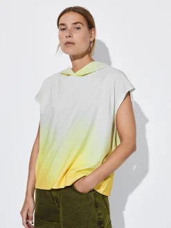 PARFOIS Schultertaschen>Tie-Dye-Shirt Mit Kapuze Gelb
