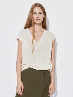 PARFOIS Röcke und Shorts>Top Aus Baumwolle Beige